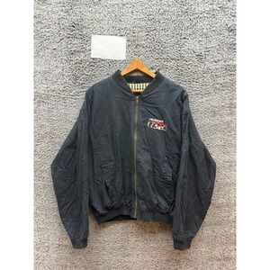 Vintage 90s Norman Todd Classic Marlboro Team Penske Racing Jacket Black Size L